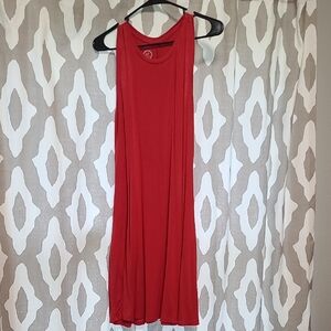 Maurices Red Halter Sundress Midi
